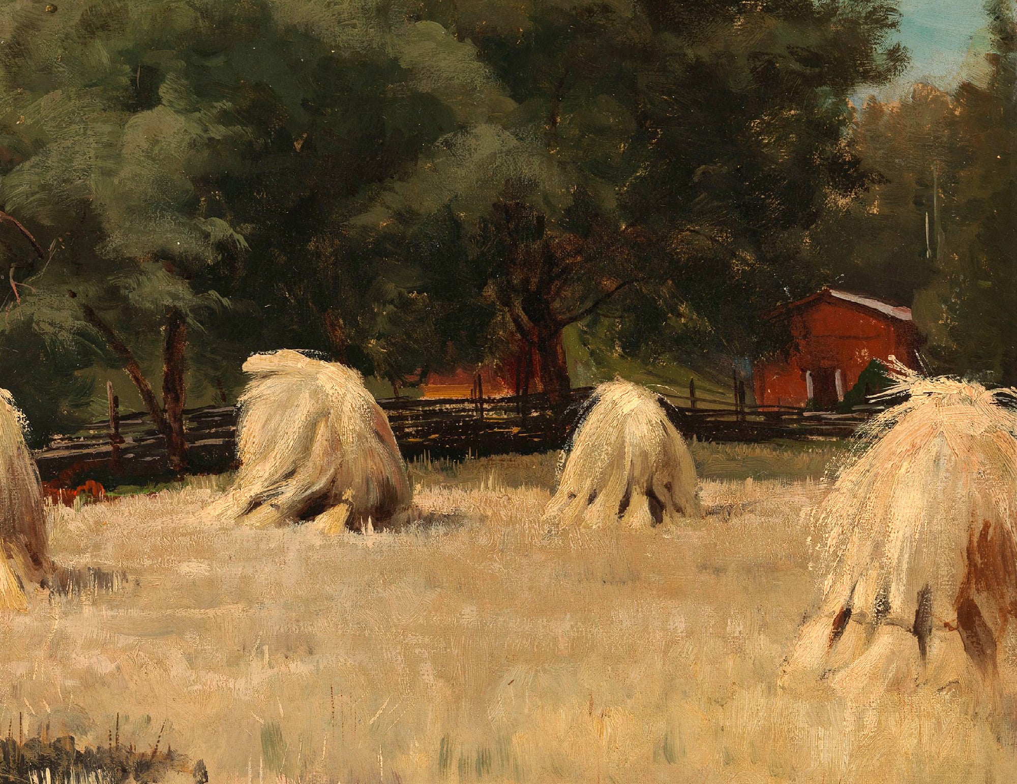 Hjalmar Munsterhjelm Fine Art Print, Stacks of Rye