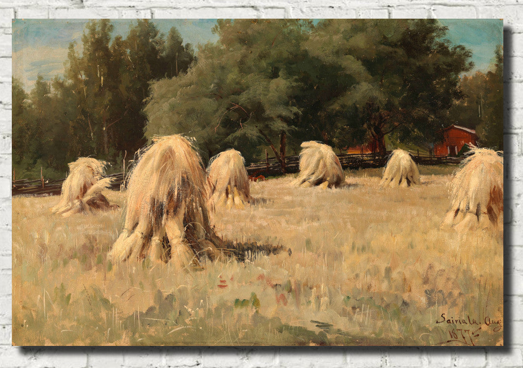 Hjalmar Munsterhjelm Fine Art Print, Stacks of Rye
