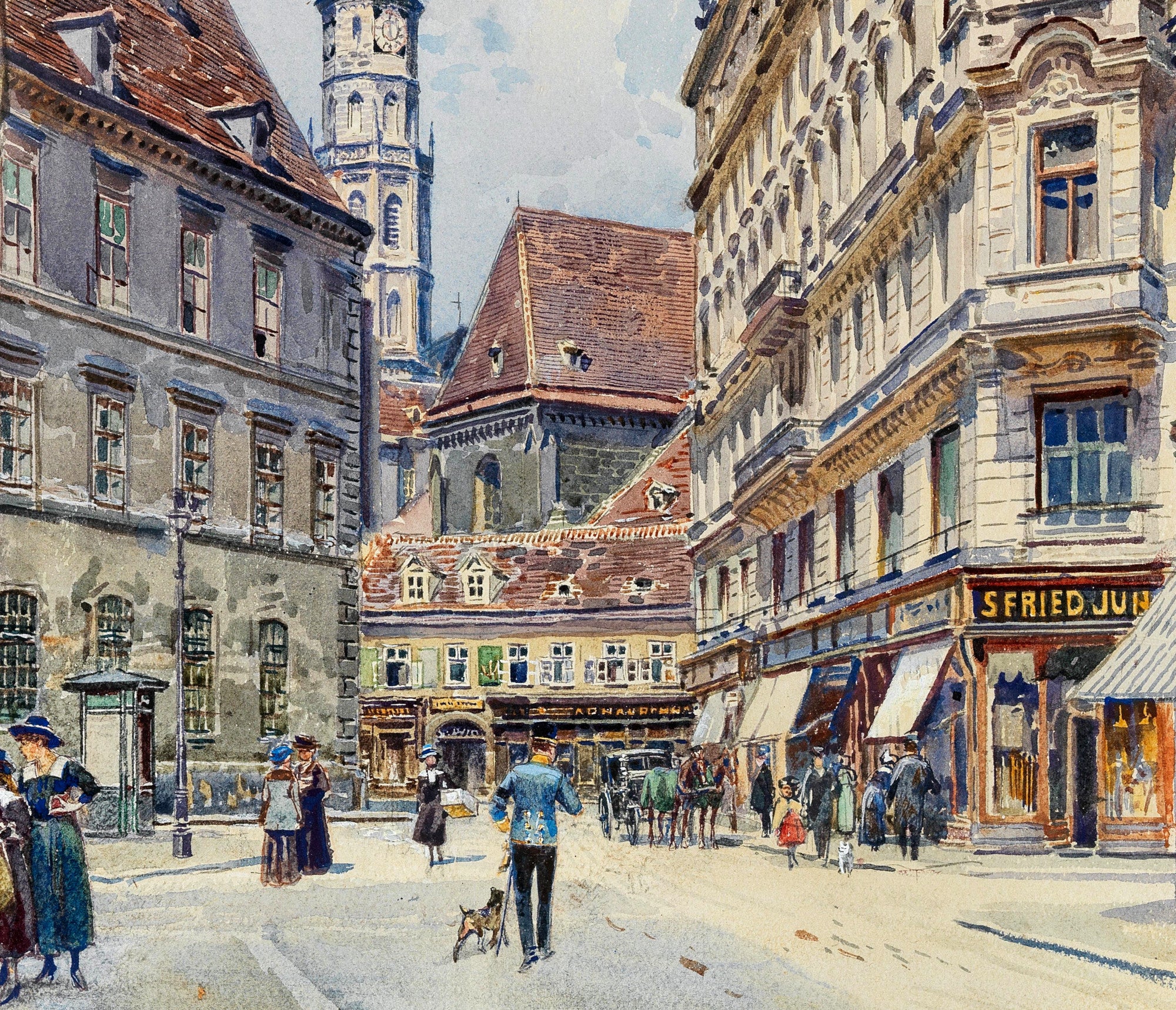 Stallburggasse, Vienna, Ernst Graner Fine Art Print