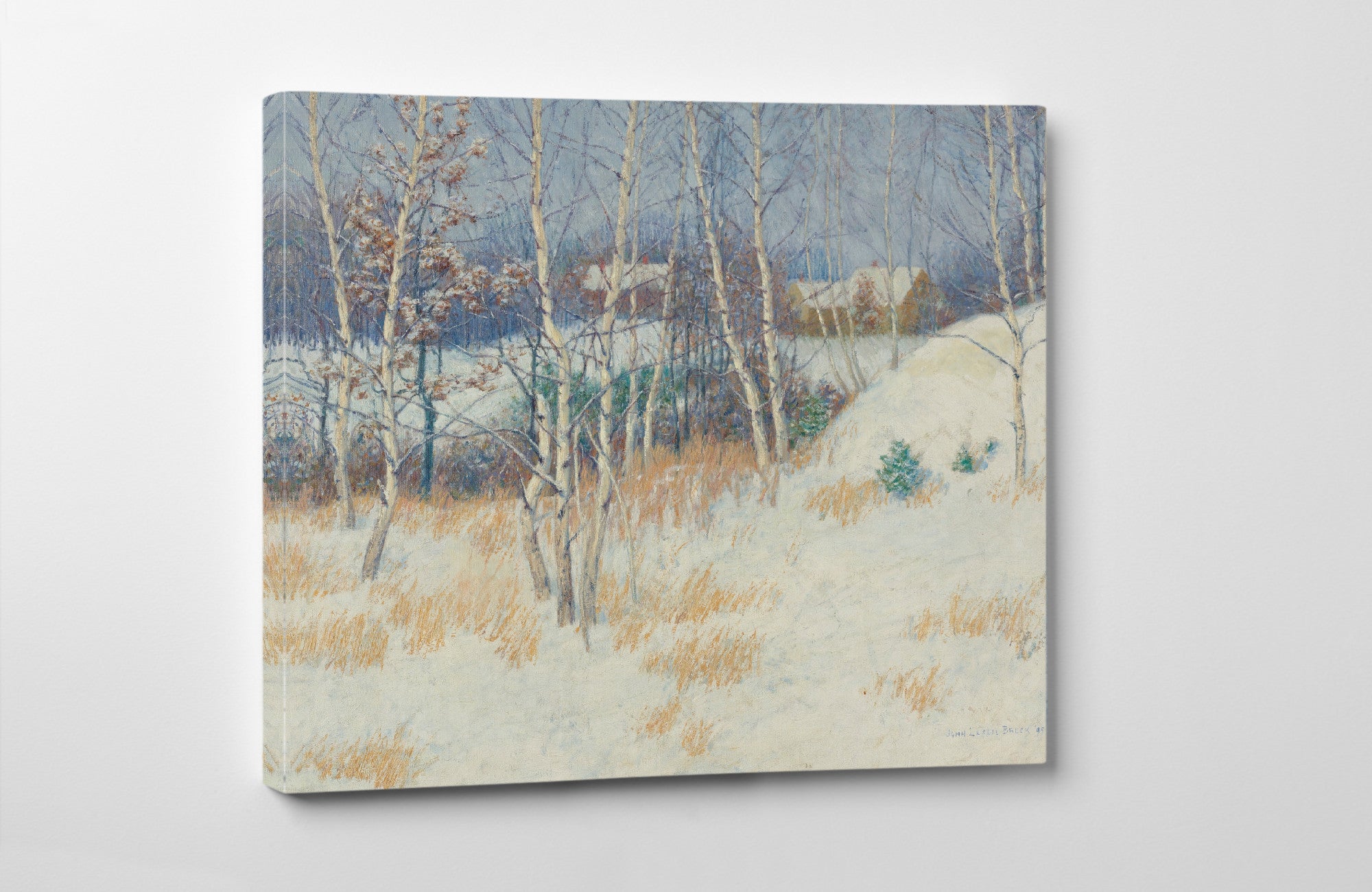 Stand Of Birch Trees In Winter, John Leslie Breck