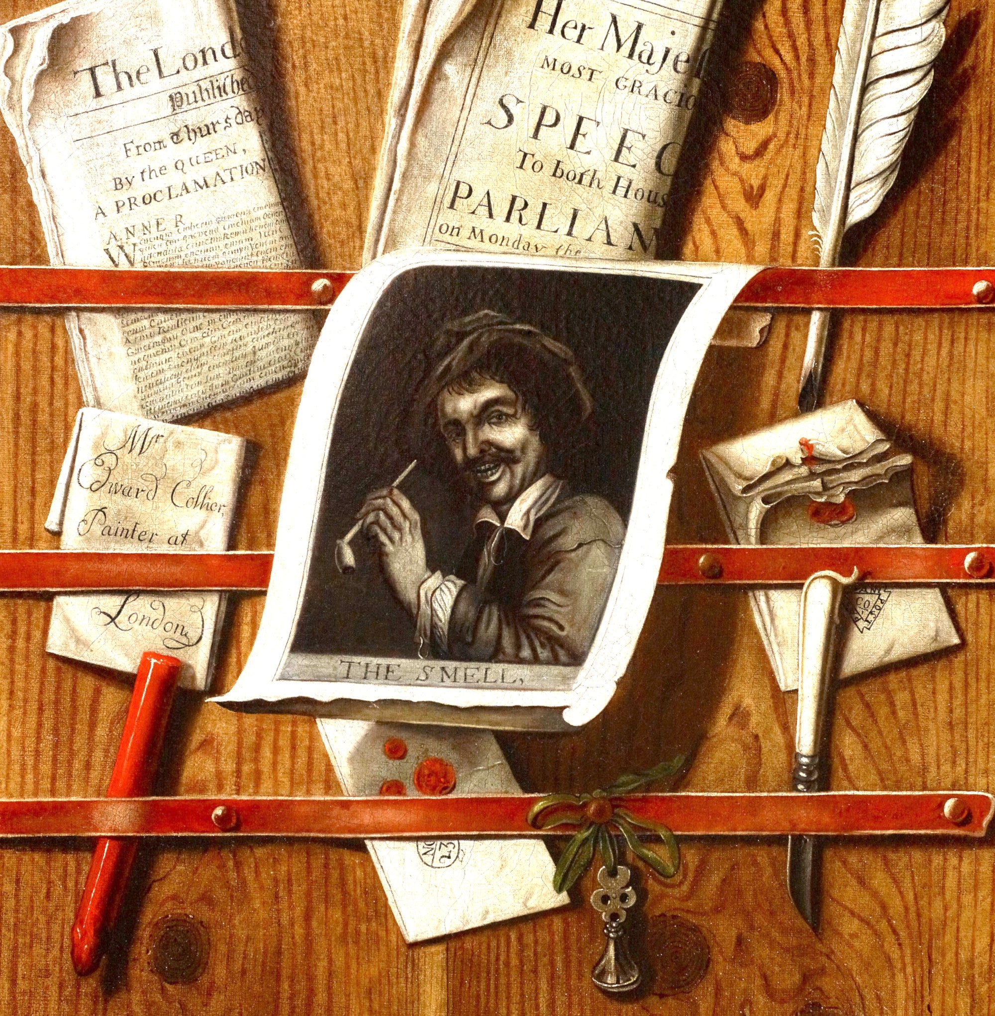 Evert Collier Fine Art Print, The Smell, trompe-l'œil