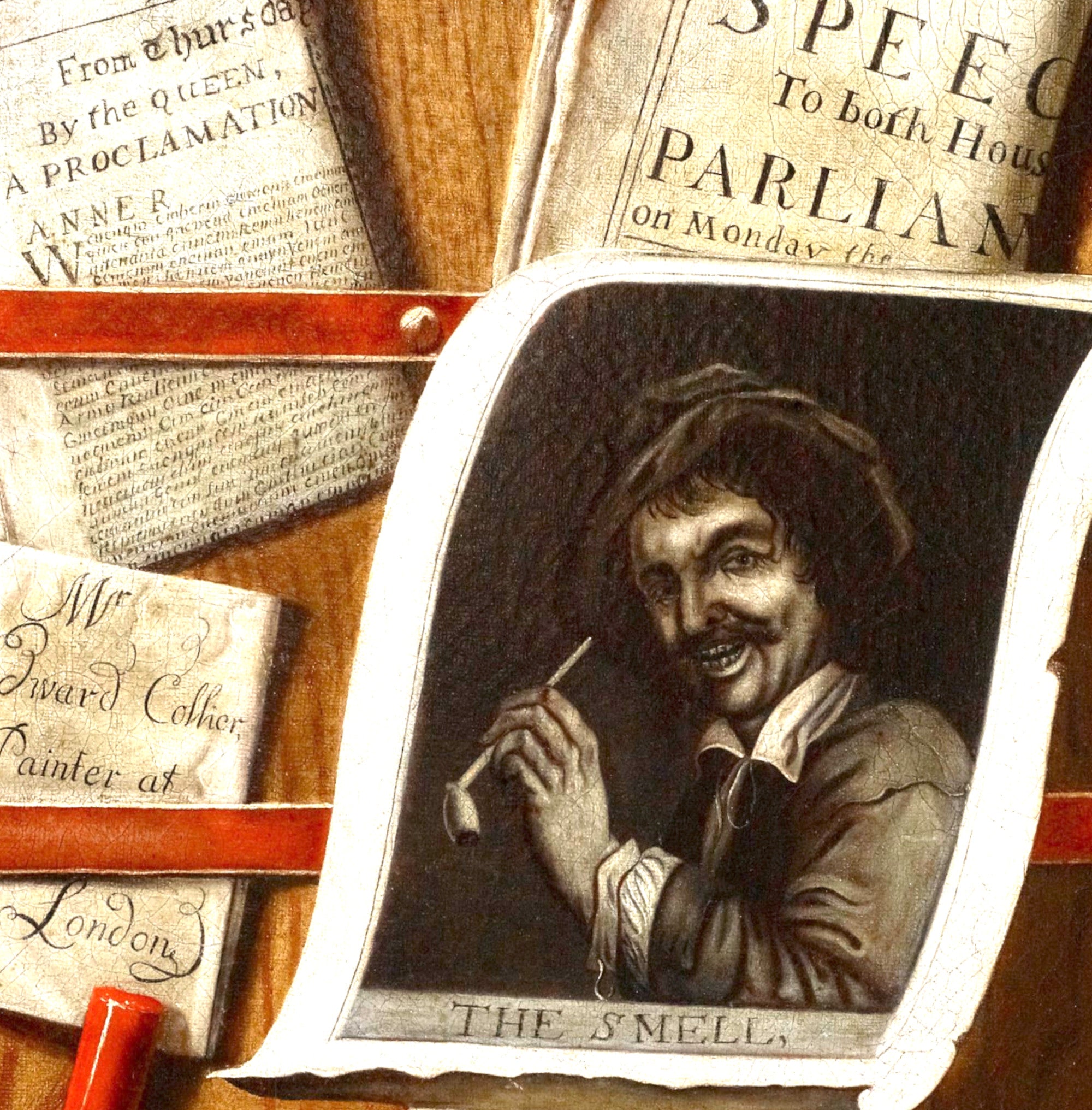 Evert Collier Fine Art Print, The Smell, trompe-l'œil