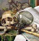 Evert Collier Fine Art Print, Vanitas Still Life with Books and Skull