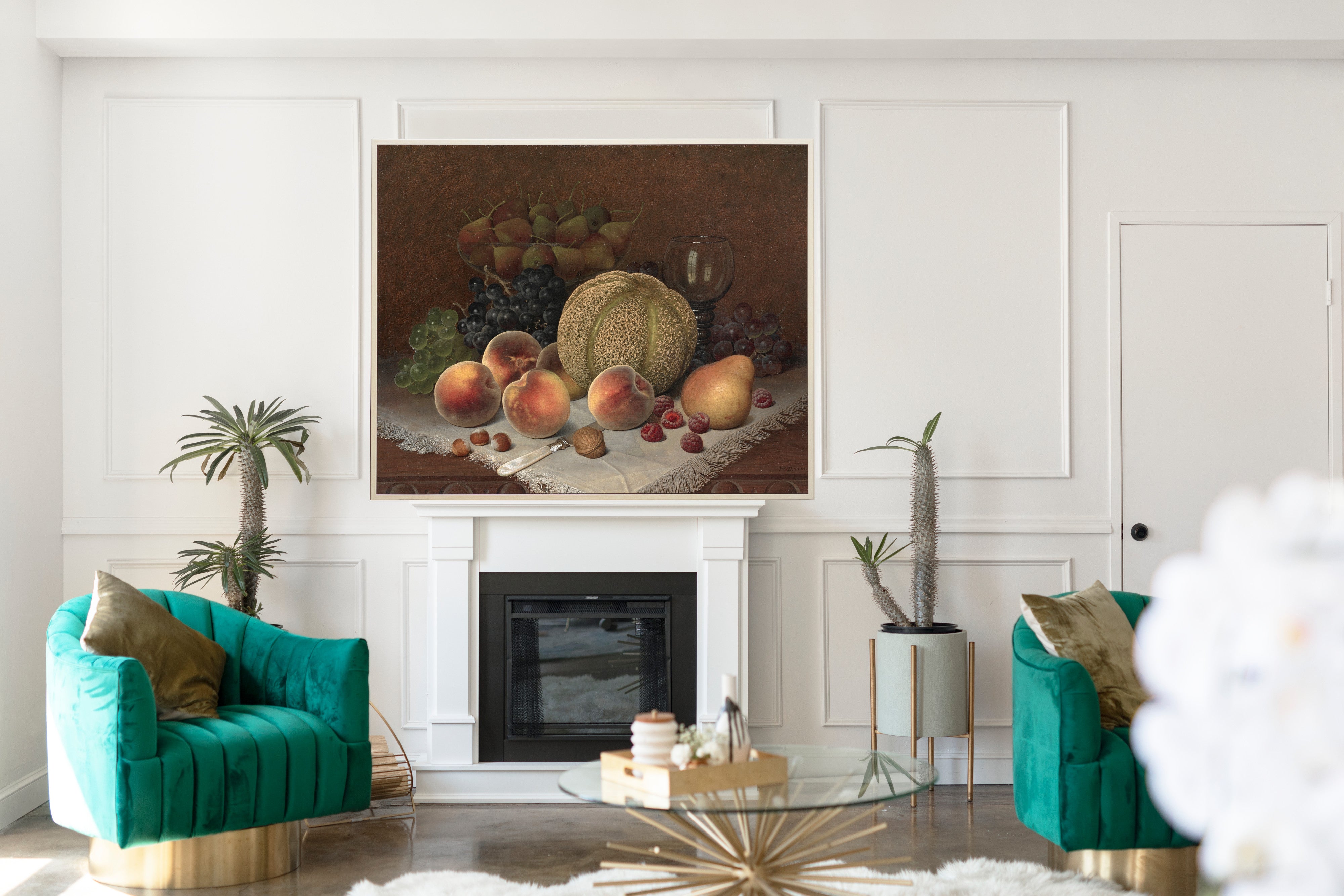 Still Life with Cantaloupe, William Mason Brown Fine Art Print