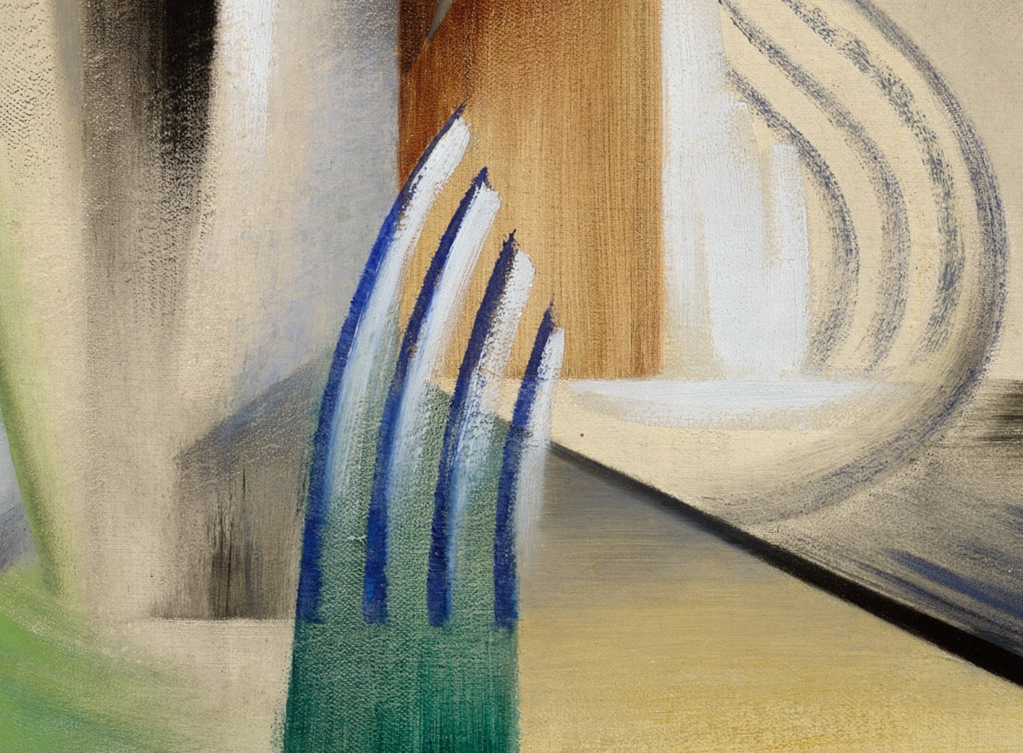 Marthe Donas Abstract Art Print, Still Life with Profile of Pitcher