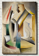 Marthe Donas Abstract Art Print, Still Life with Profile of Pitcher
