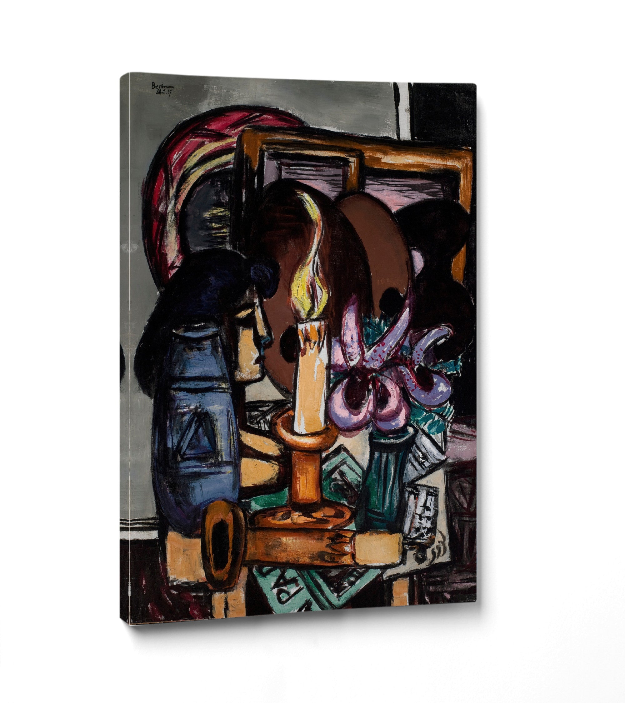 Max Beckmann, Still Life with Two Large Candles (1947) - New Objectivity