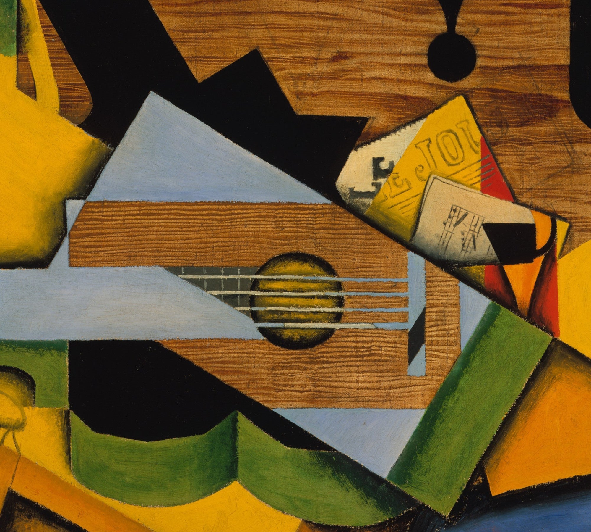 Juan Gris Crystal Cubism Fine Art Print : Still life with a Guitar