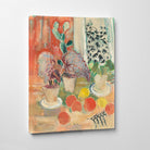 Still life with leafy cactus and citrus fruits, Oskar Moll