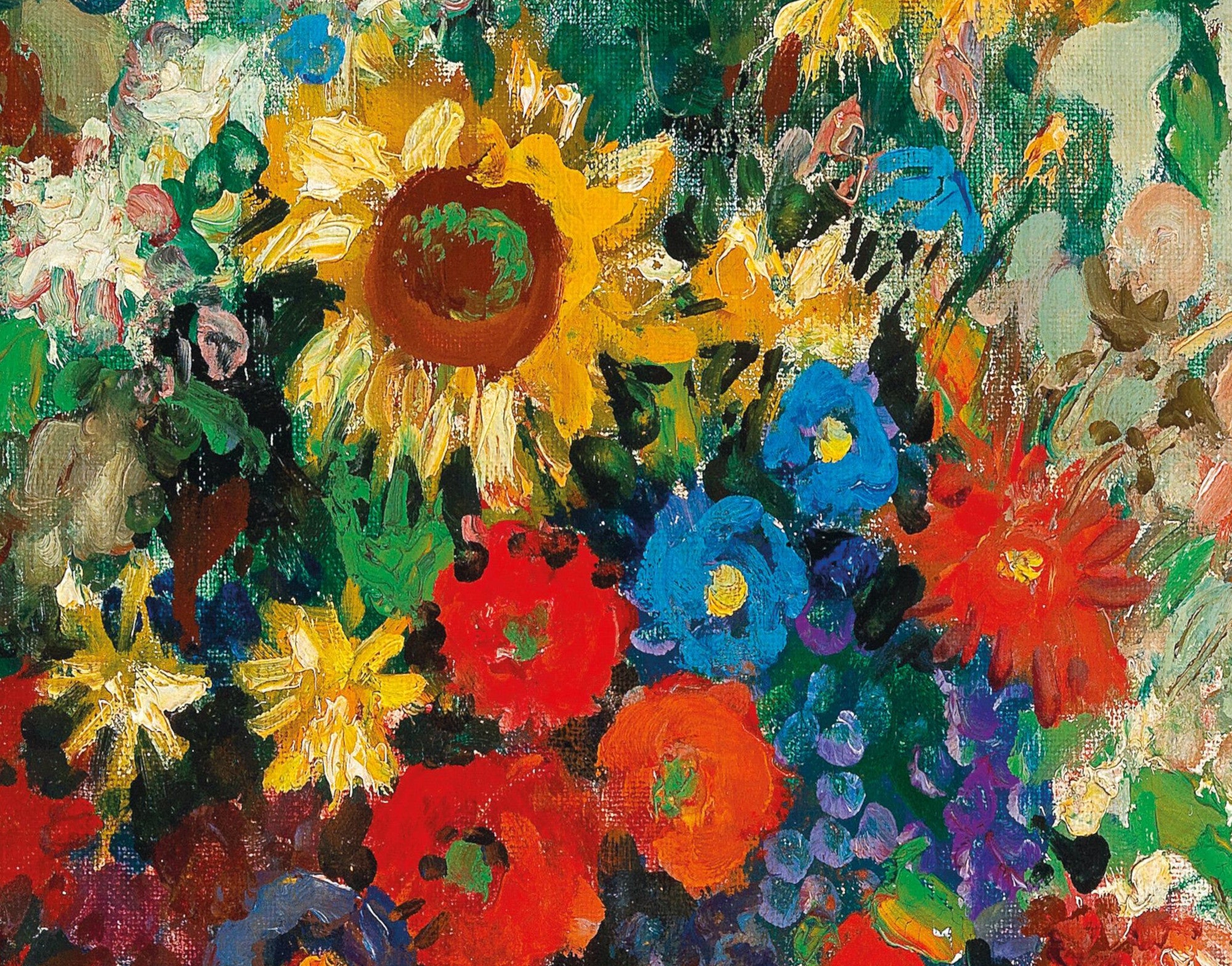 Konstantin Gorbatov Fine Art Print, Still life with sunflowers