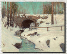 Julian Onderdonk Fine Art Print, Stone Bridge in Winter, Central Park