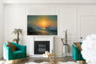 Stormy Seas in the Sunset, Ivan Aivazovsky Fine Art Print