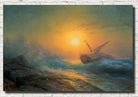 Stormy Seas in the Sunset, Ivan Aivazovsky Fine Art Print