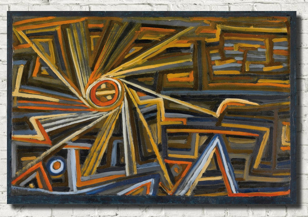 Radiation and Rotation, Paul Klee Fine Art Print
