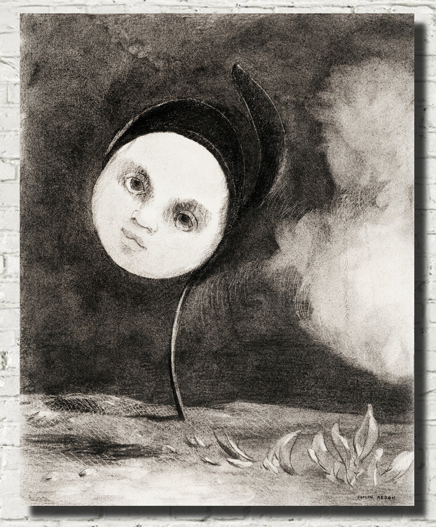 Strange Flower, Odilon Redon Fine Art Print