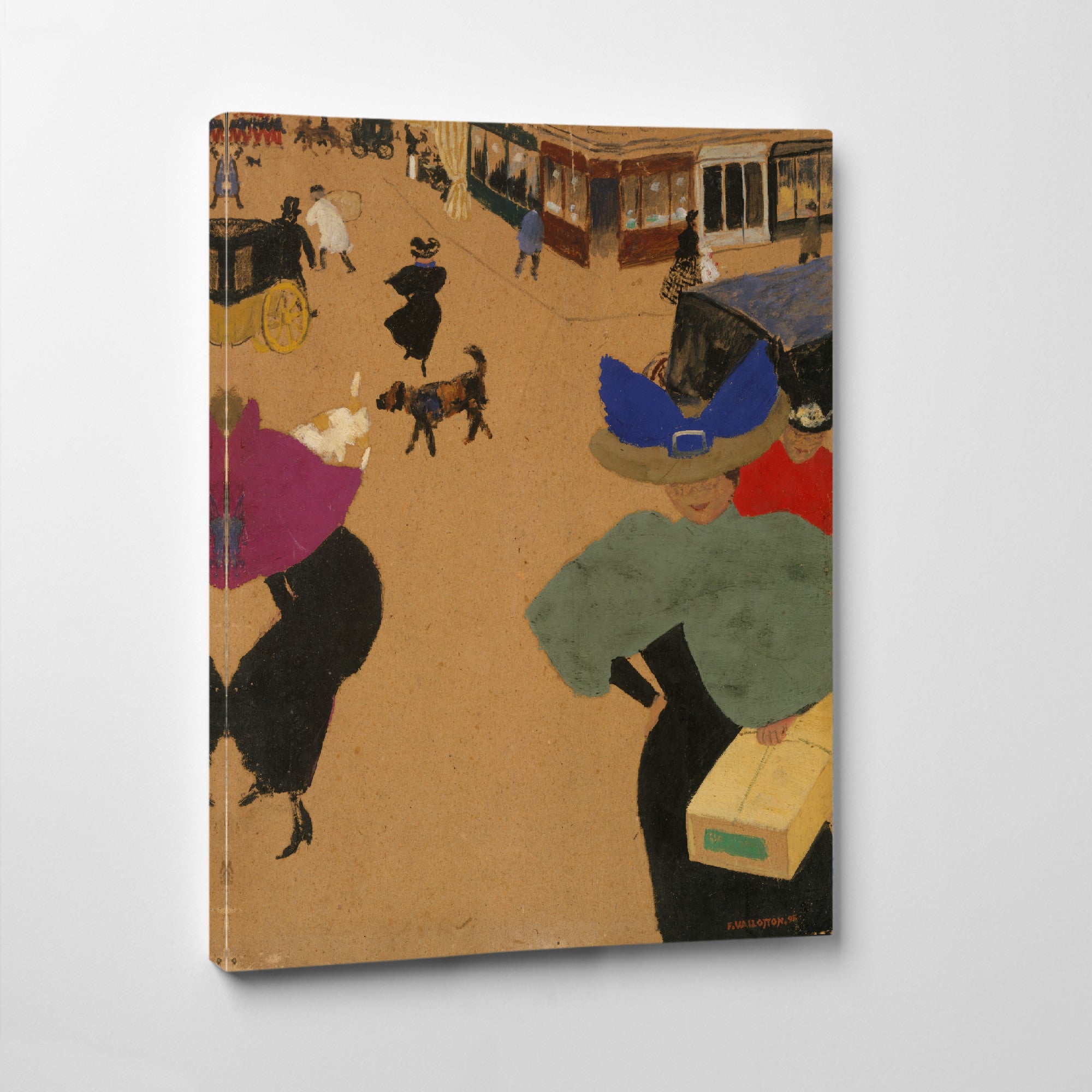 Street Scene in Paris (Coin de rue à Paris), Félix Vallotton