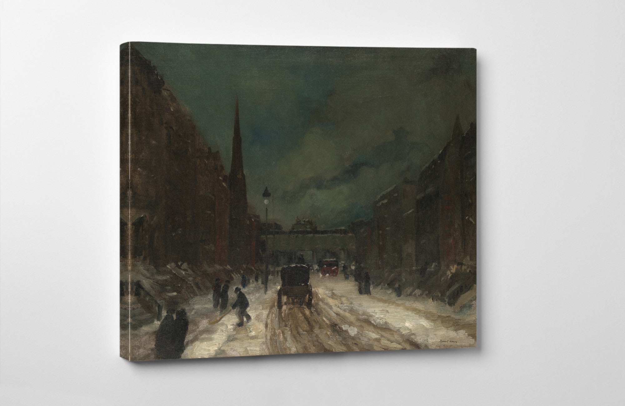 Street Scene with Snow (57th Street, NYC.) (1902), Robert Henri