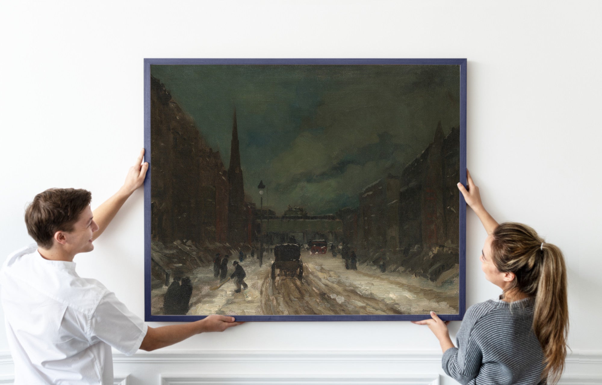 Street Scene with Snow (57th Street, NYC.) (1902), Robert Henri