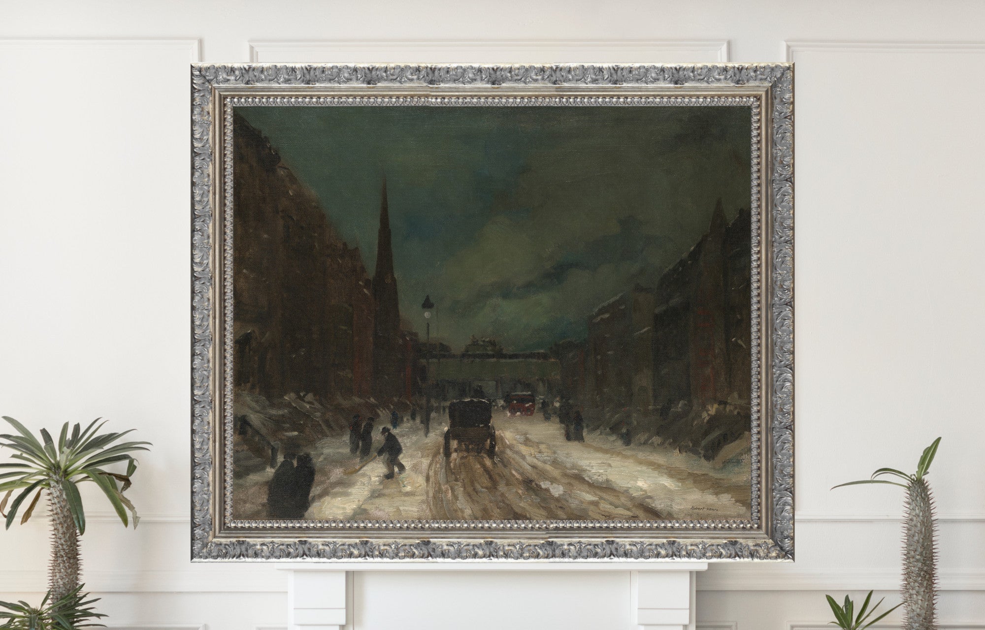 Street Scene with Snow (57th Street, NYC.) (1902), Robert Henri