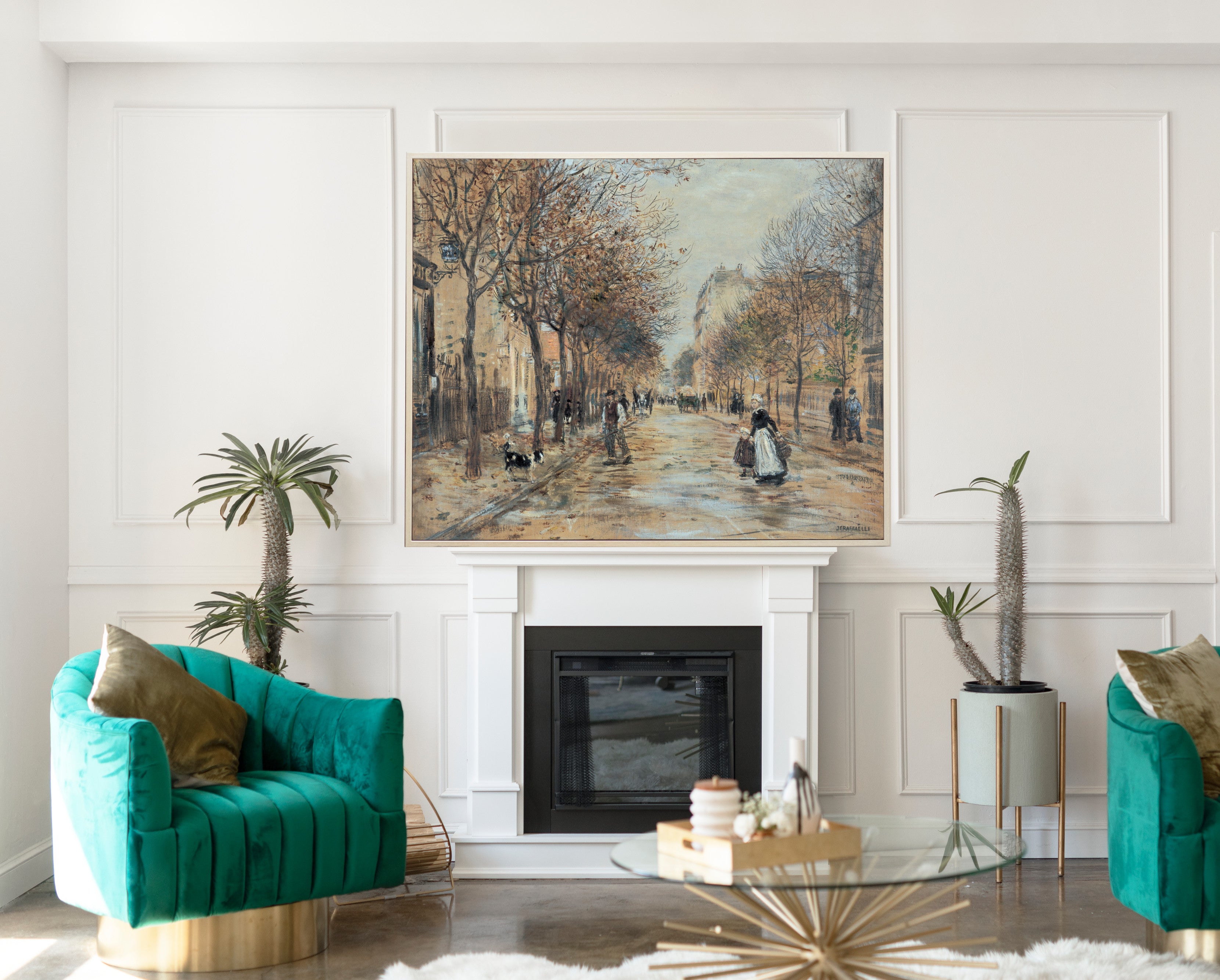 Street in Asnières, Jean-François Raffaëlli Fine Art Print