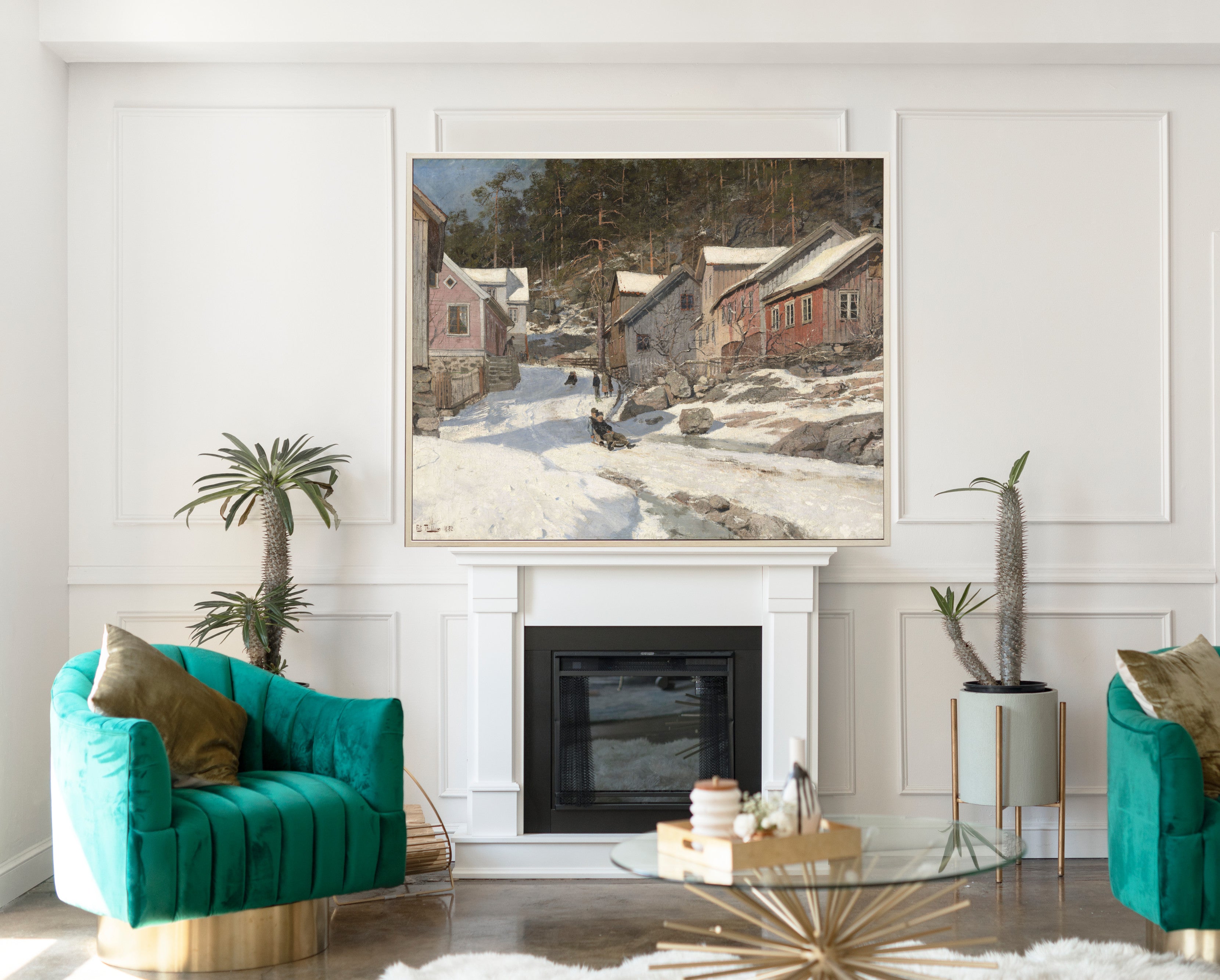 Street in Kragerø, Frits Thaulow Fine Art Print