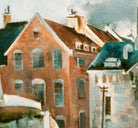 Preston Dickinson Abstract Art Print, Street in Quebec