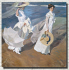 Strolling Along the Seashore, Joaquín Sorolla Fine Art Print