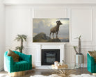 Study Of A Bighorn Ram, Albert Bierstadt Print