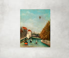 Henri Rousseau Framed Art Print, Study for View of the Pont de Sèvres