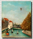 Henri Rousseau, Post- Impressionist Fine Art Print, Study for View of the Pont de Sèvres