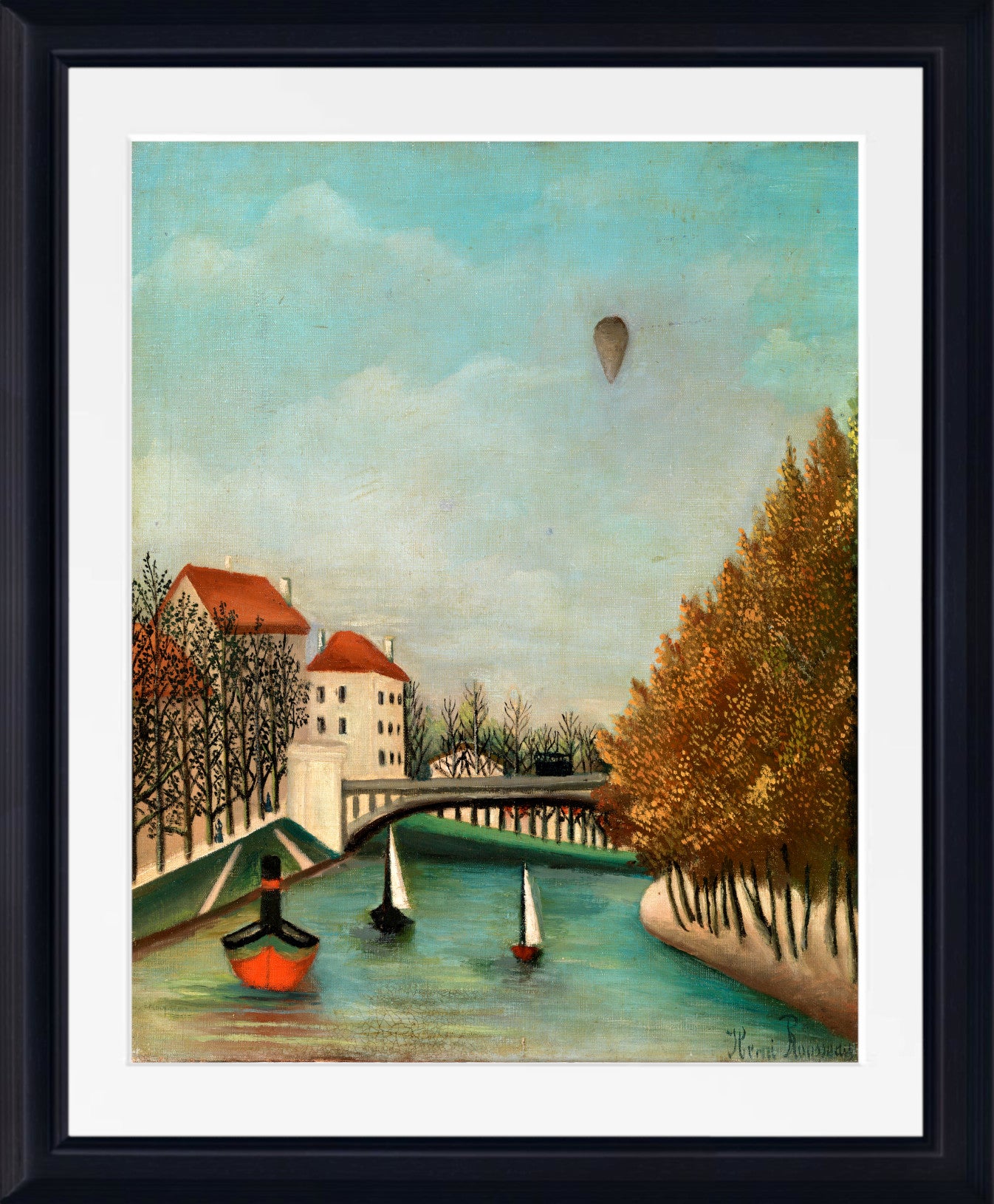 Henri Rousseau Framed Art Print, Study for View of the Pont de Sèvres