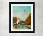Henri Rousseau Framed Art Print, Study for View of the Pont de Sèvres