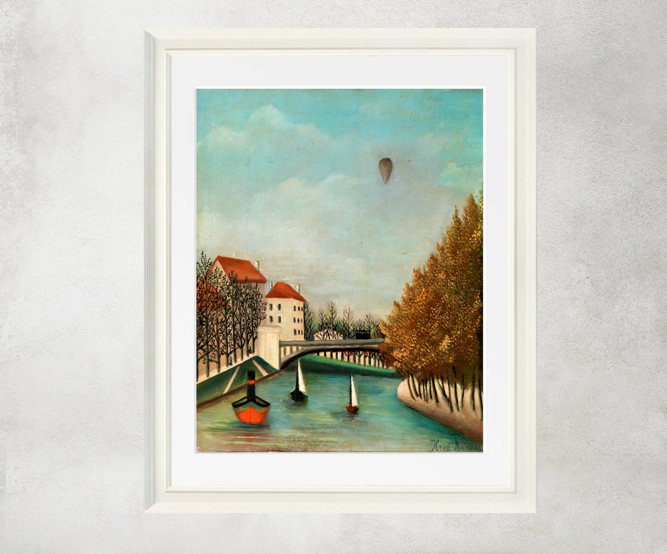 Henri Rousseau Framed Art Print, Study for View of the Pont de Sèvres
