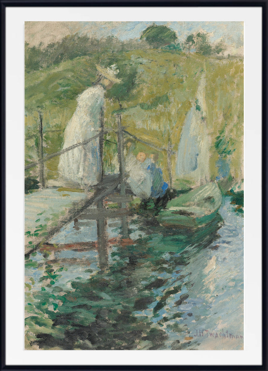 Summer Afternoon (Figures On A Bridge), John Henry Twachtman