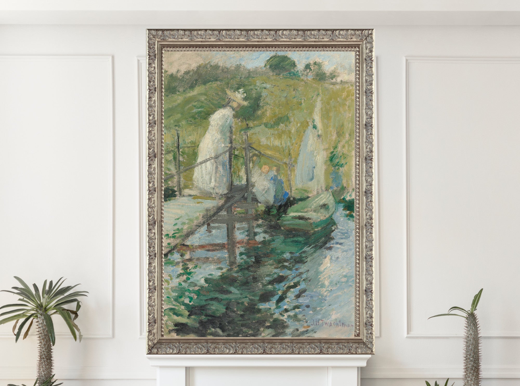 Summer Afternoon (Figures On A Bridge), John Henry Twachtman