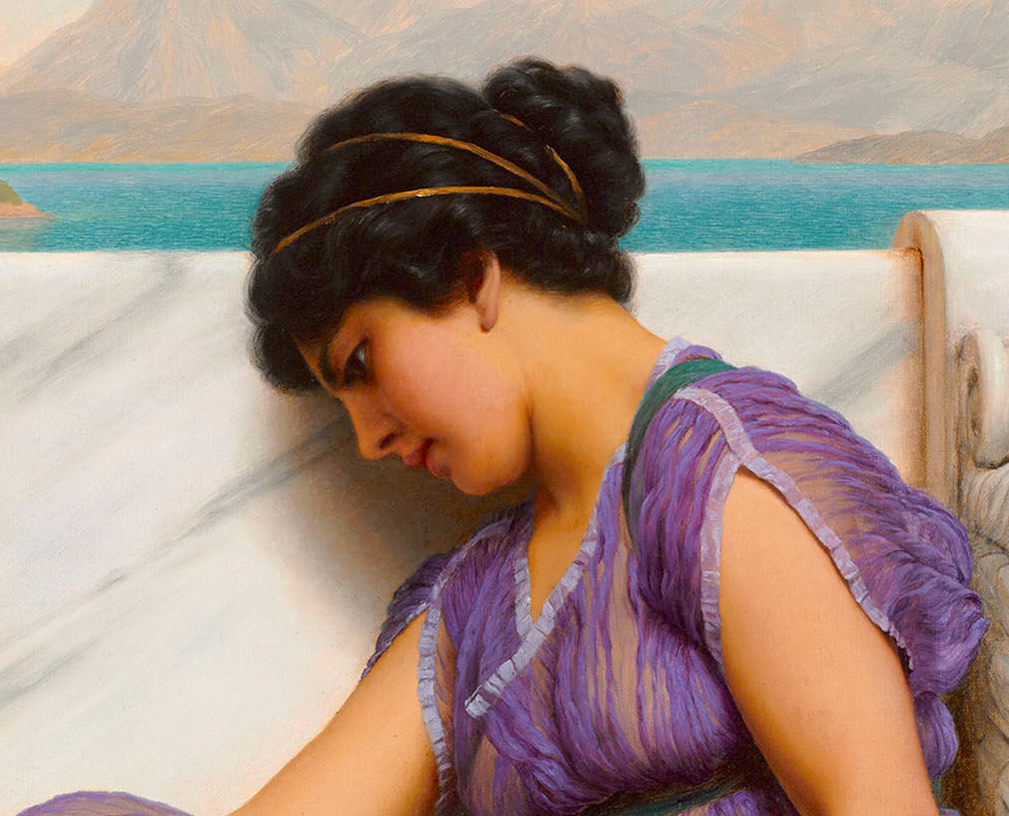 John William Godward Fine Art Print : Summer Idleness, Day Dreams