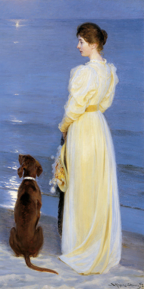 Summer Evening at Skagen, PS Krøyer Fine Art Print