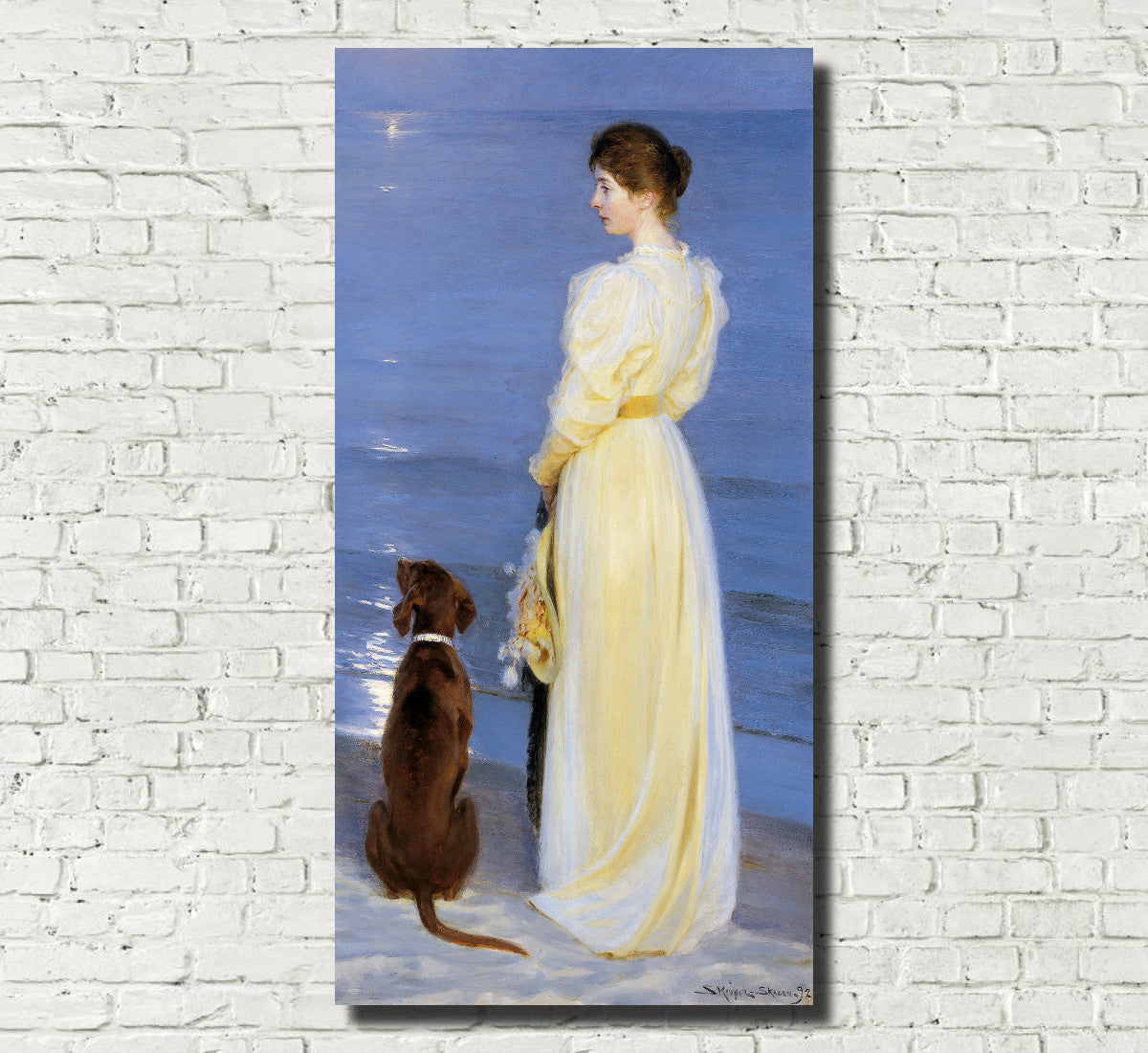 Summer Evening at Skagen, PS Krøyer Fine Art Print