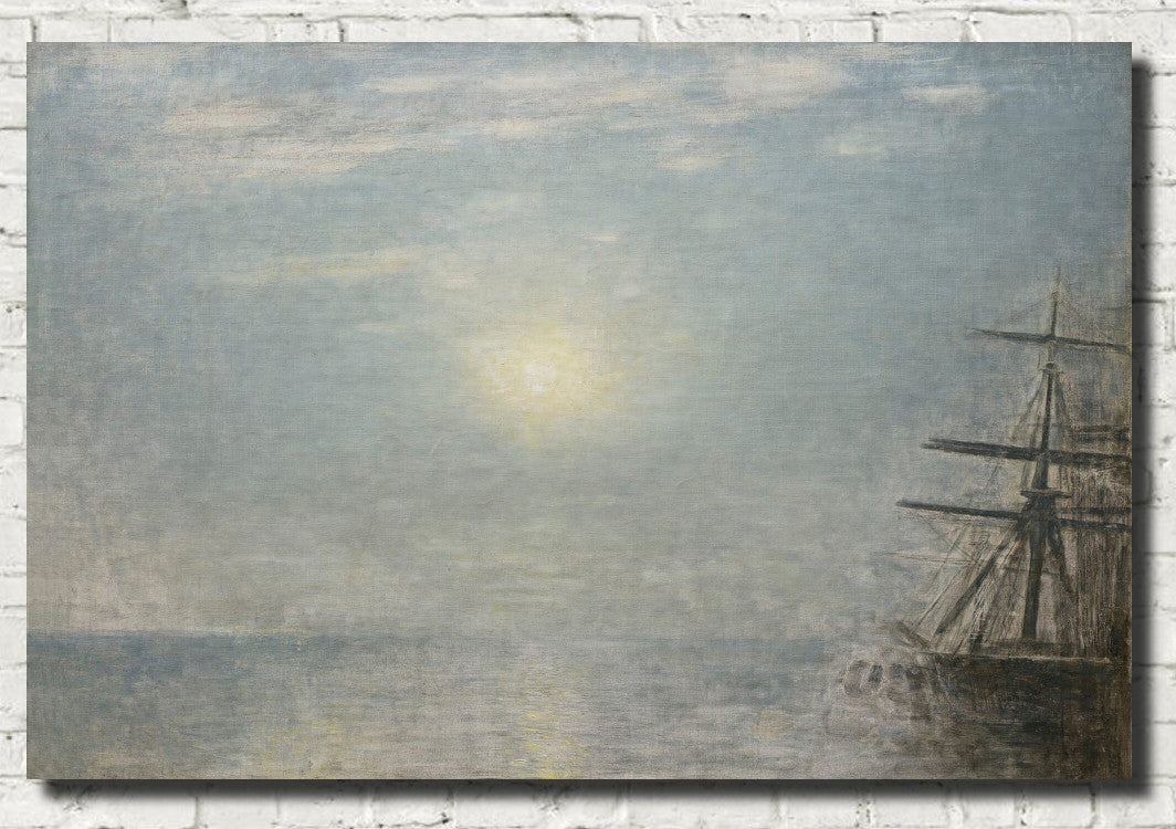 Sun Over The Sea, Wilhelm Hammershoi Fine Art Print