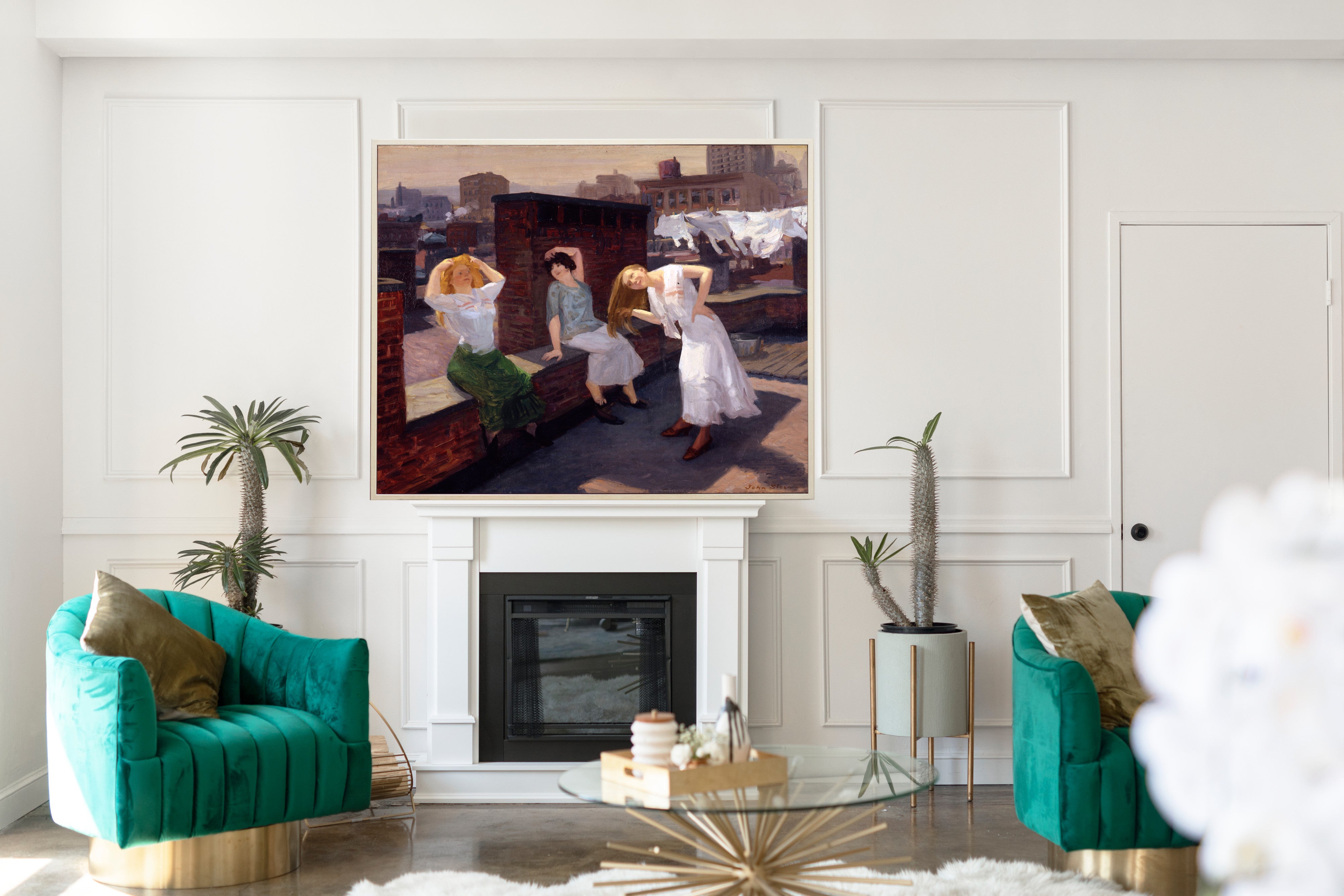 Sunday, Women Drying Their Hair, John Sloan Fine Art Print