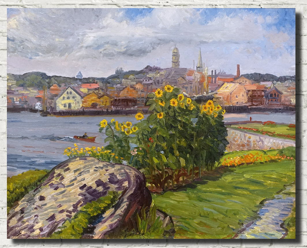 Sunflowers, Rocky Neck, John Sloan Fine Art Print