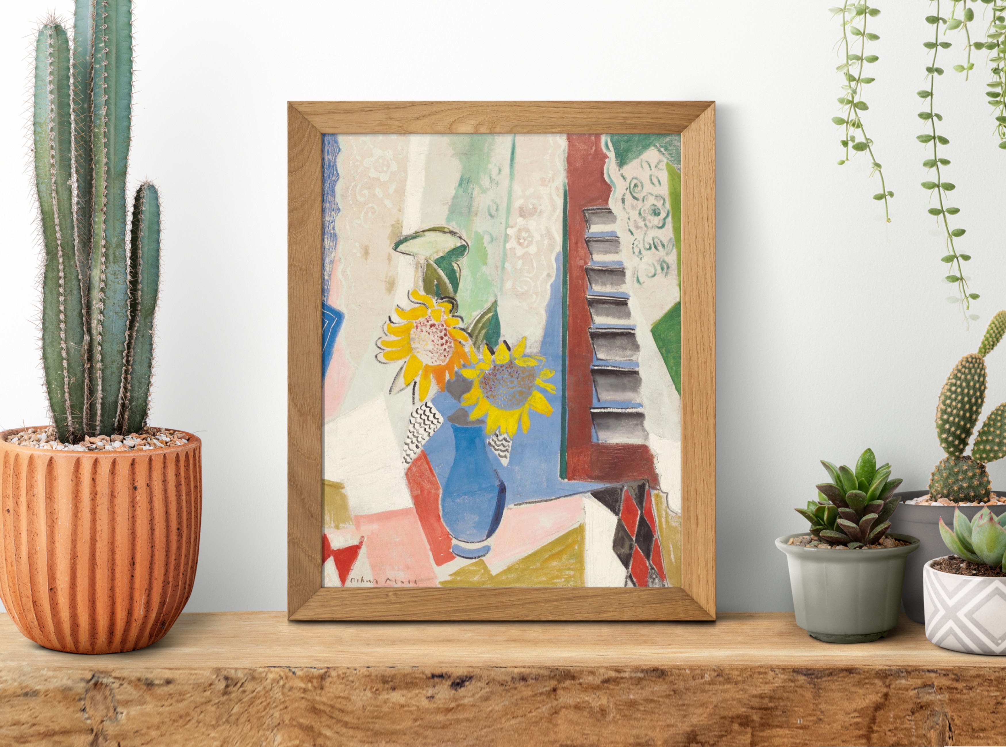 Sunflower with Window, Oskar Moll