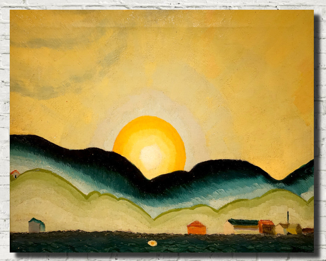 Arthur Dove Fine Art Print, Sunrise Northport Harbor