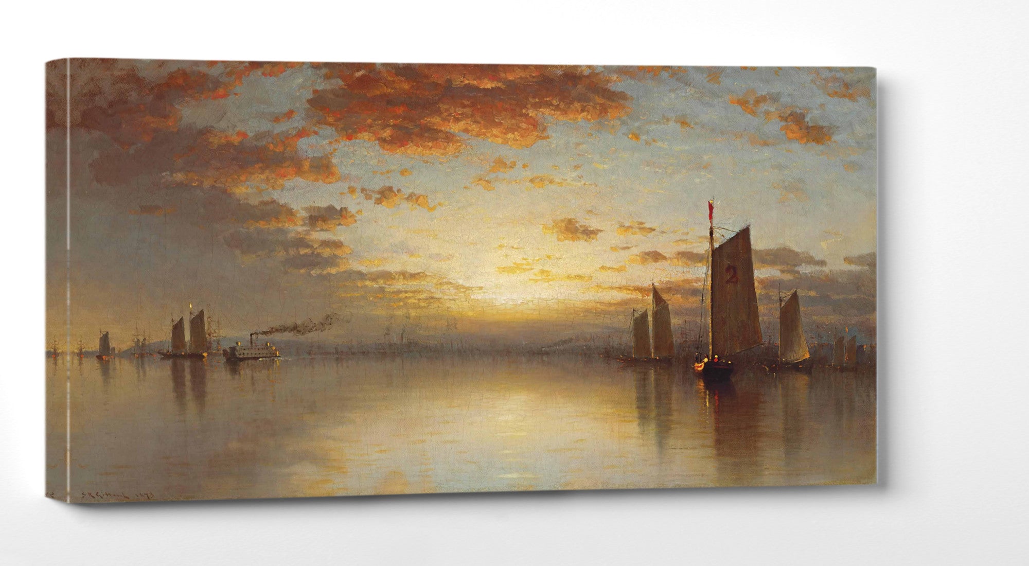Sunset Over New York Bay, Sanford Robinson Gifford
