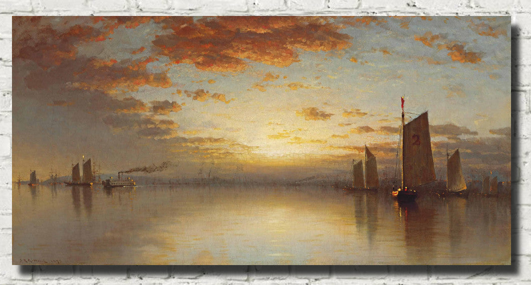 Sunset Over New York Bay, Sanford Robinson Gifford