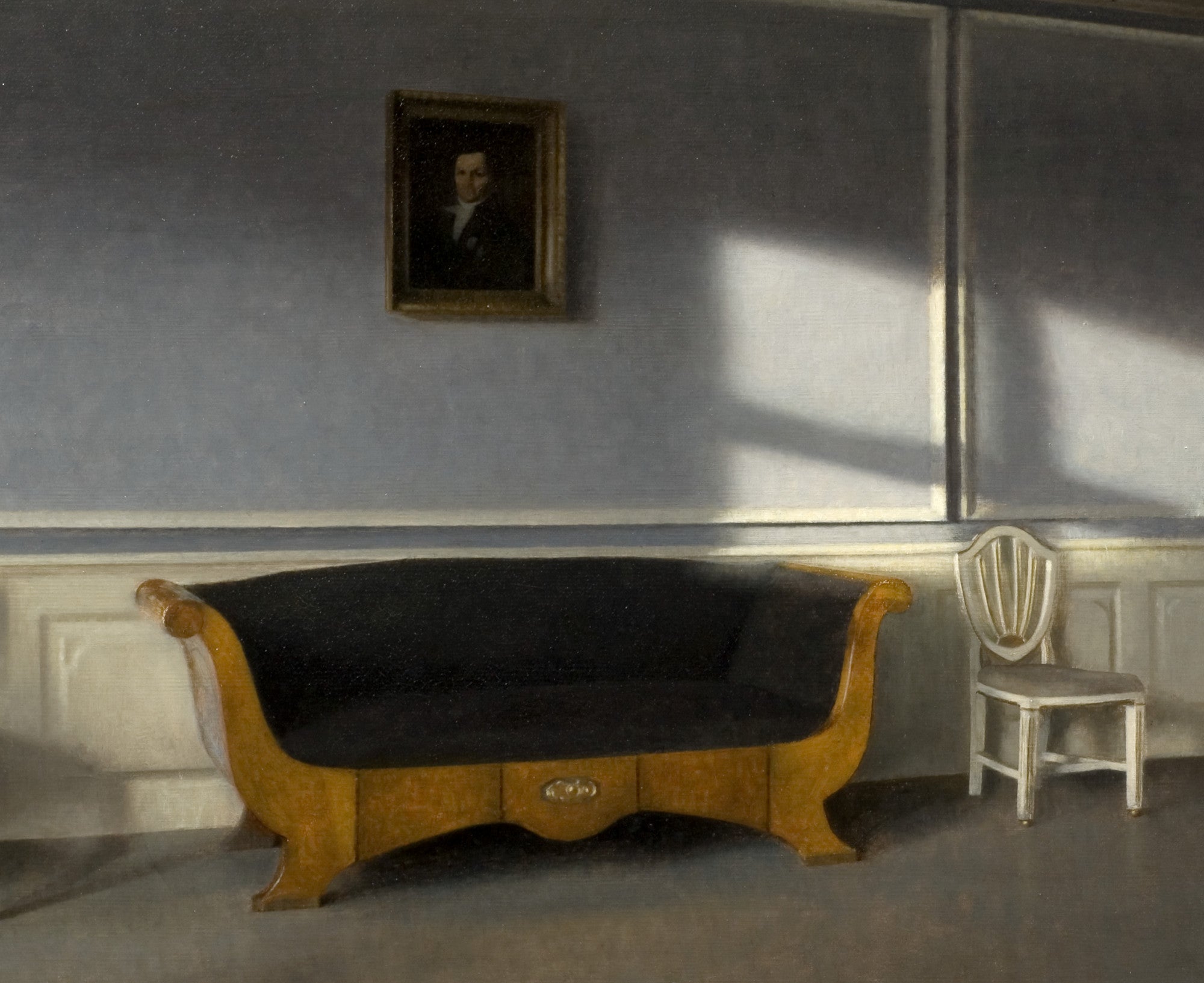 Wilhelm Hammershoi Fine Art Print, Sunshine in the Drawingroom III