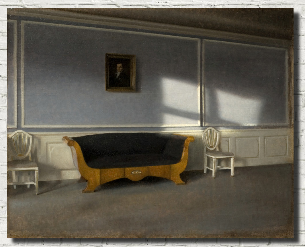 Wilhelm Hammershoi Fine Art Print, Sunshine in the Drawingroom III