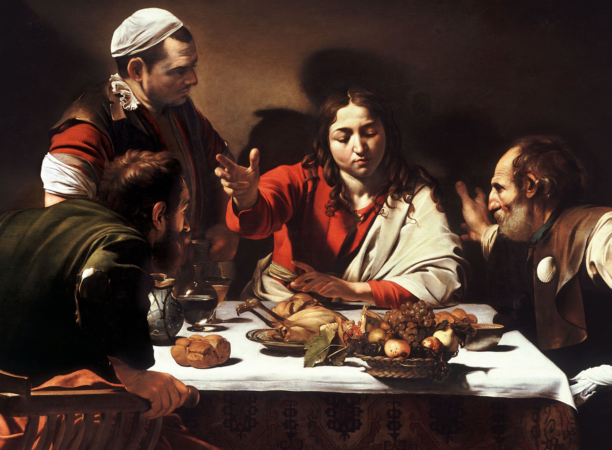 Caravaggio Baroque Fine Art Print, Supper at Emmaus