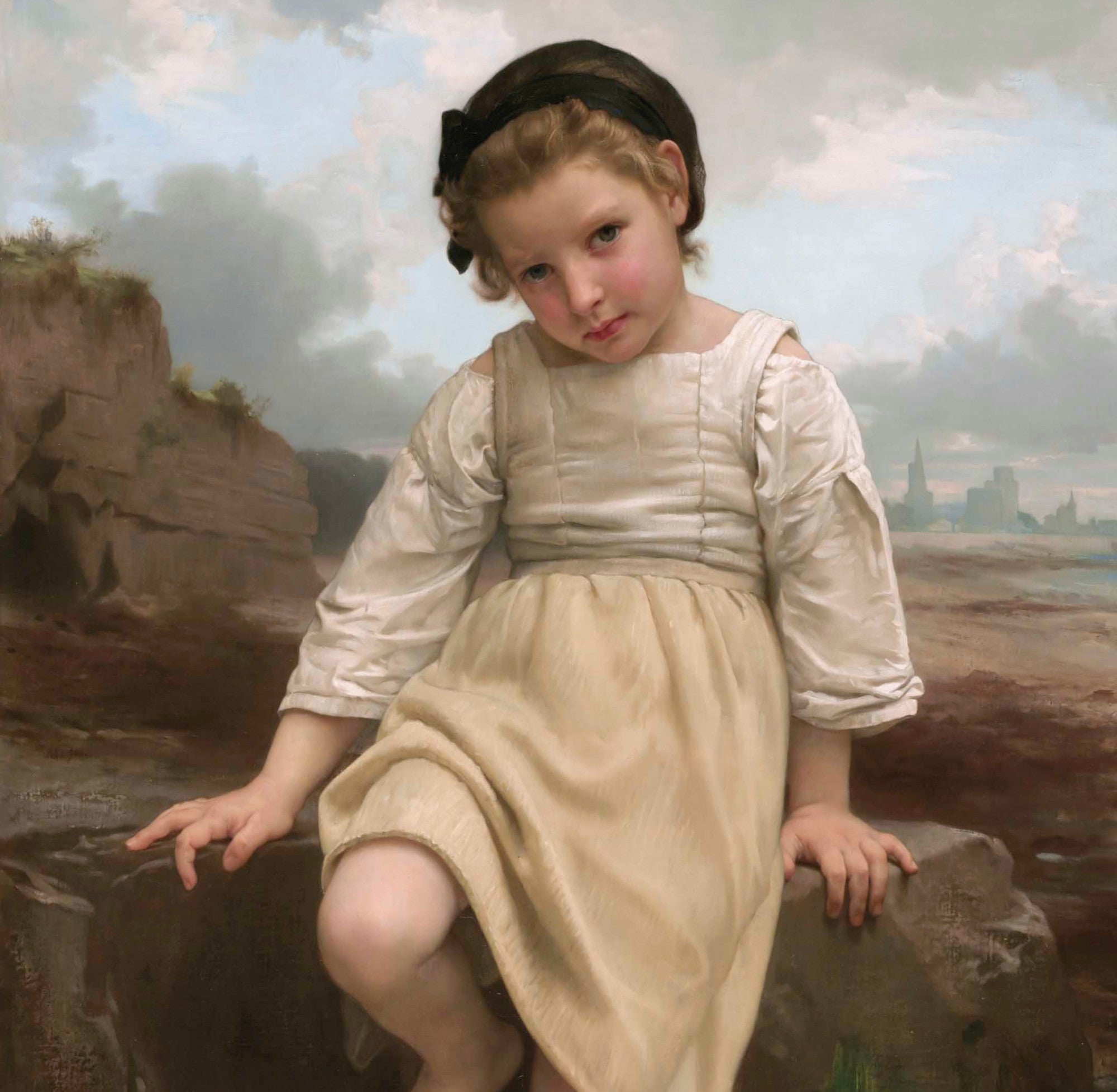 William-Adolphe Bouguereau, Fine Art Print : On The Rock