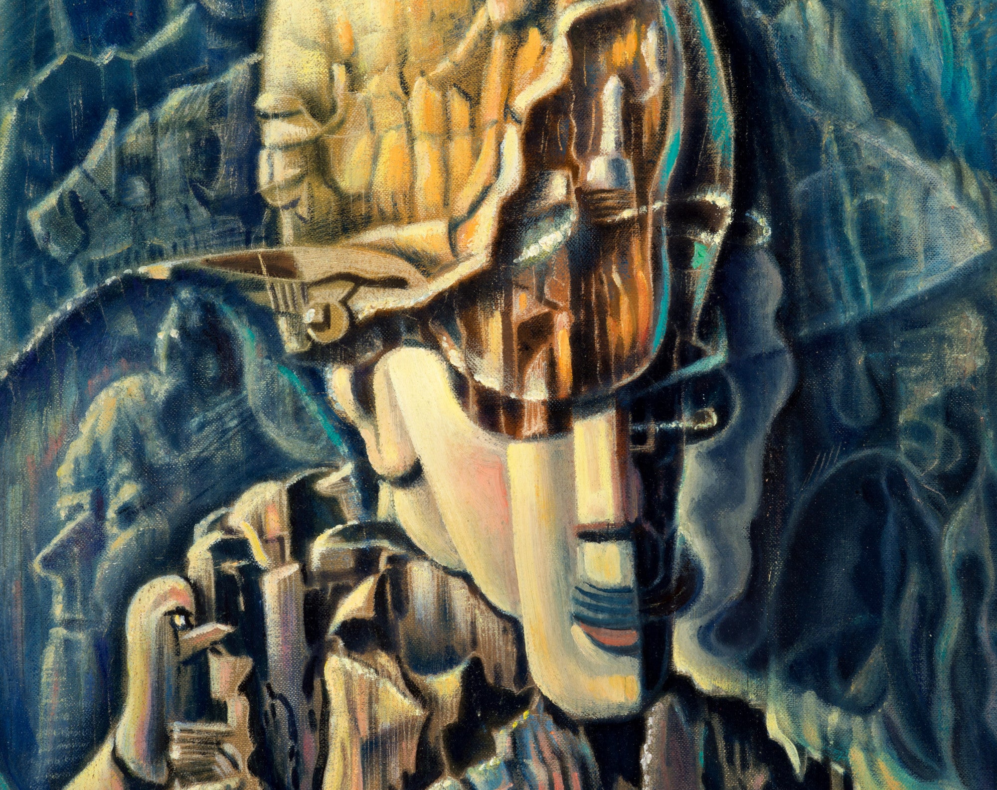 Surreal Abstract Self Portrait, Benjamin Berlin Fine Art Print